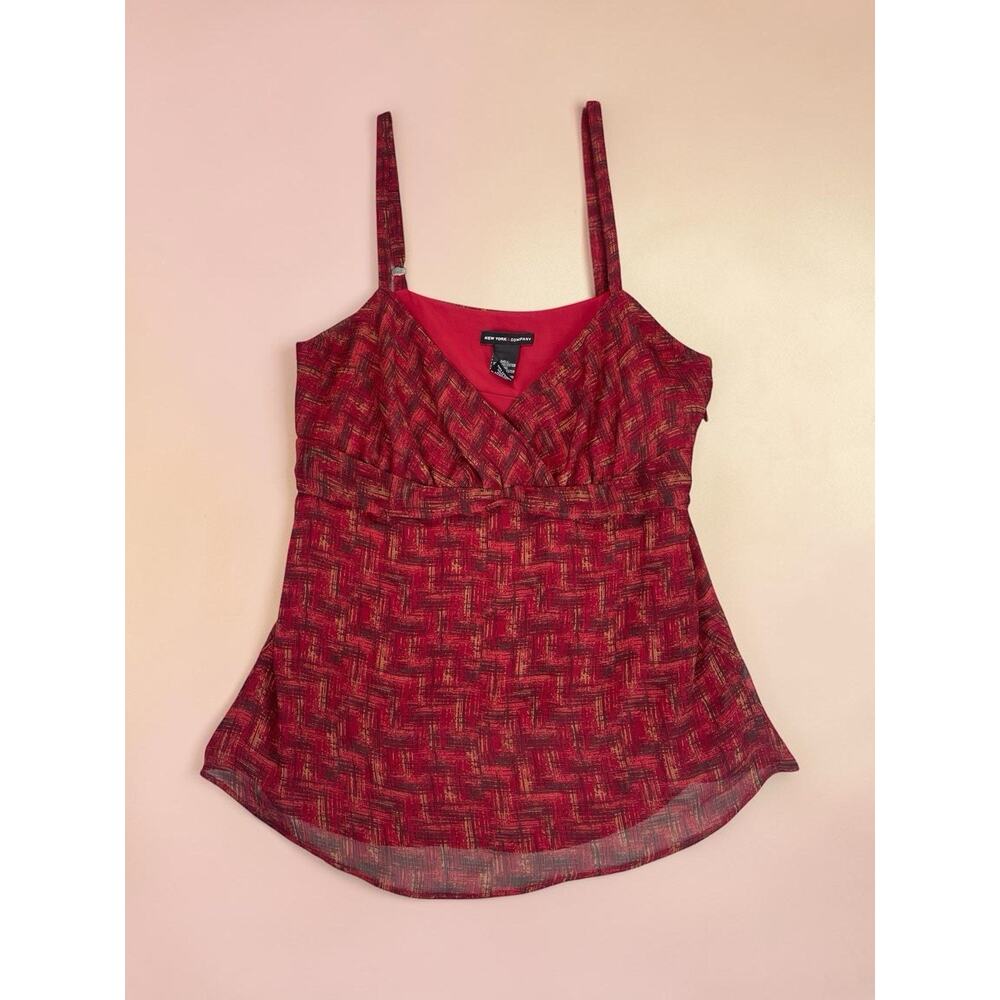 Y2K Babydoll Sheer Cami Tank Top Womens Size 12 Fairy Dainty Boho Festival 90s